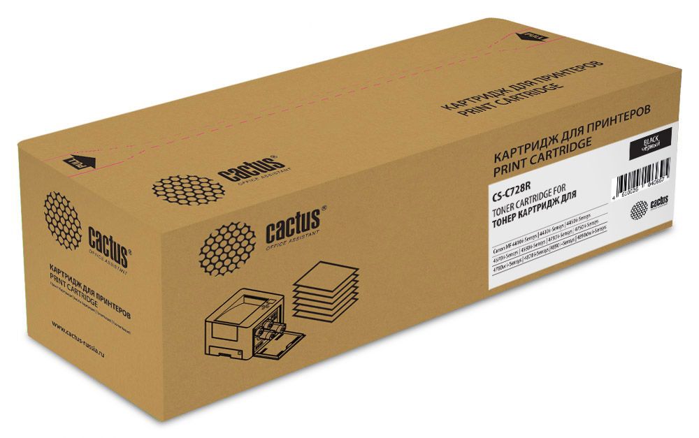 Картридж лазерный Cactus CS-C728R черный (2100стр.) для Canon i-Sensys MF4410/4430/4450/4550D