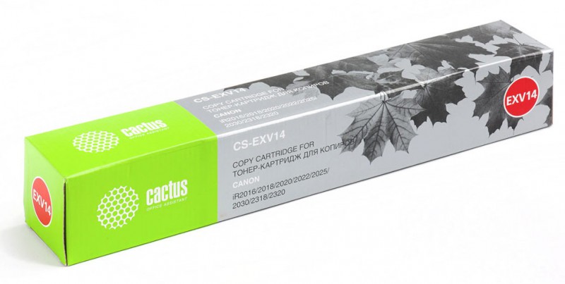 Картридж лазерный Cactus CS-EXV14 черный (8300стр.) для Canon iR2016/2018/2020/2022/2025/2030/2318/2320