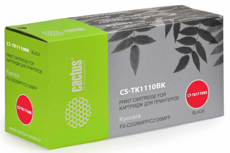 Картридж лазерный Cactus CS-TK1110 черный (2500стр.) для Kyocera FS 1020MFP/1040/1120MFP