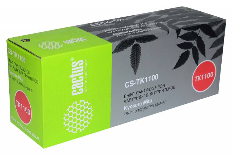 Картридж лазерный Cactus CS-TK1100 черный (2100стр.) для Kyocera Mita FS-1110/1024MFP/1124MFP