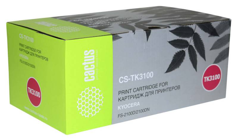 Картридж лазерный Cactus CS-TK3100 черный (12500стр.) для Kyocera Ecosys FS-2100D/2100DN