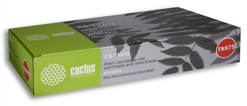 Картридж лазерный Cactus CS-TK675 черный (20000стр.) для Kyocera Mita KM 2540/2560/3040/3060