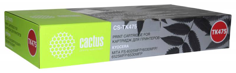 Картридж лазерный Cactus CS-TK475 черный (15000стр.) для Kyocera FS-6025/B/6030