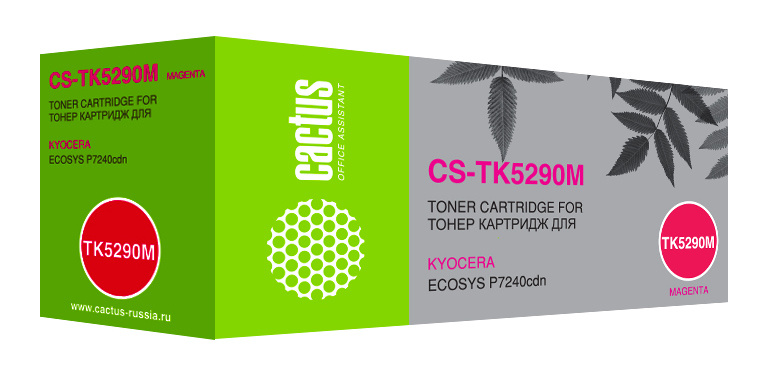 Картридж лазерный Cactus CS-TK5290M пурпурный (13000стр.) для Kyocera Ecosys P7240cdn
