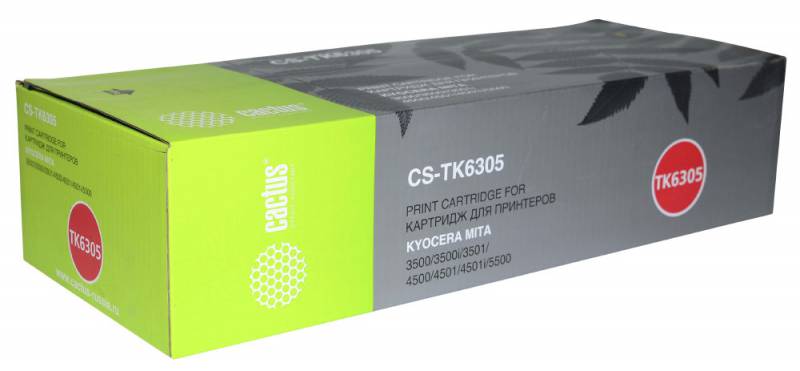 Картридж лазерный Cactus CS-TK6305 черный (35000стр.) для Kyocera Mita TASKalfa 3500i/3501i/4500i/4501i/5500i/5501i
