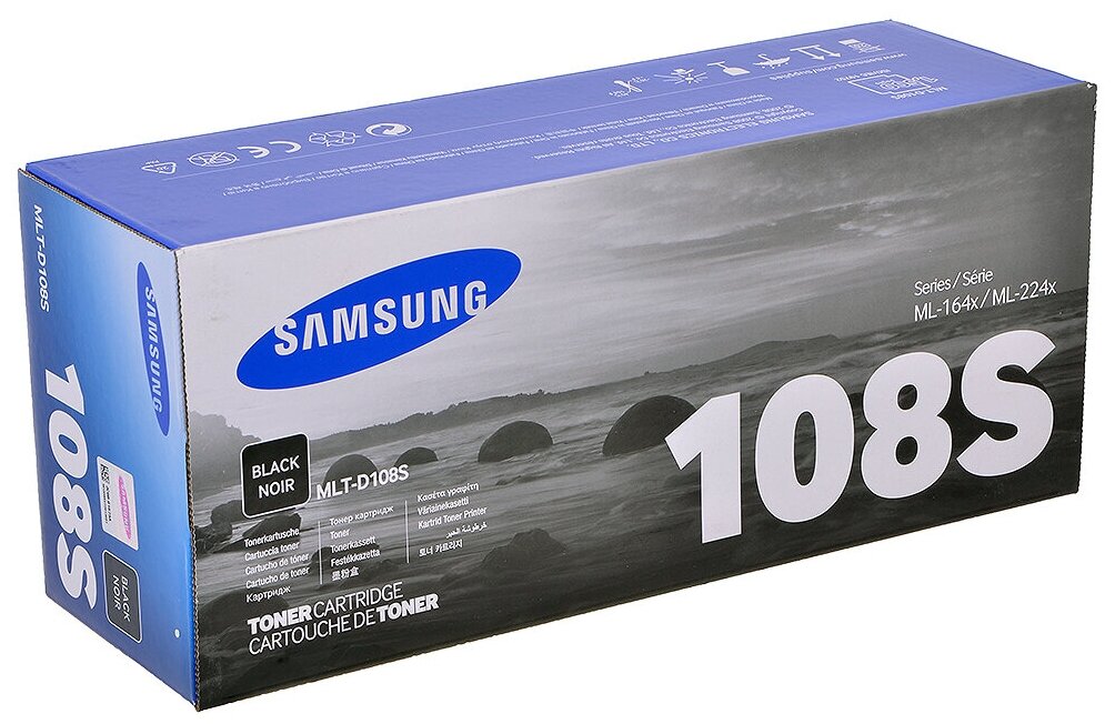 Картридж Samsung ML1640/1641/2240/2241, 1,5К, черный